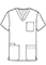 Cherokee Unisex V-Neck Print Top in Dabbling In Paint