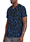 Cherokee Unisex V-Neck Print Top in Dabbling In Paintp