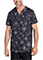 Cherokee Genuine Unisex Night Webs Print V-Neck Top