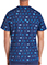 Cherokee Genuine Men's Gone Fishin Print Scrub Top