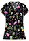 Cherokee Women's Downtown Tropical Print V-Neck Top