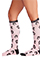 Cherokee Women's Frosted Cheetah Support Socks