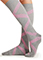 Cherokee Legwear Compression Socks in Twisted Shocking Pink
