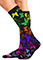 Cherokee Legwear Women's Compression Socks in Anti Social Butterflies