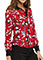 Tooniforms Women's Heritage Mickey Zip Front Warm-up Printed Jacket