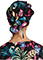 Cherokee Licensed Unisex Print Bouffant Scrubs Hat in A Good Fright