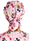 Cherokee Licensed Unisex Sweet Mickey Print Bouffant Scrub Hat