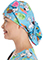 Cherokee Licensed Unisex Snoopy Sprinkles Print Bouffant Scrub Hat