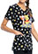 Tooniforms Women's Sunshine Pooh Print V-Neck Topp