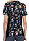Tooniforms Women's Rule The Galaxy Print V-Neck Knit Panel Top