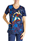 Cherokee Licensed Women's Defender Of Truth Print Scrub Top