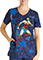 Cherokee Licensed Women's Defender Of Truth Print Scrub Top