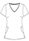 Cherokee Licensed Women's V-Neck Print Top in Tiger Tie Dye