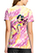 Cherokee Licensed Women's V-Neck Print Top in Tiger Tie Dye