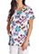 Cherokee Licensed Women's I'm Right Here Print Scrub Top