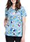 Cherokee Licensed Women's V-Neck Print Top in Sledding Snoopy