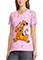 Cherokee Licensed Women's V-Neck Print Top in I Ruff You Scooby