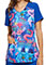 Tooniforms Women's Free To Sparkle Printed V-Neck Top