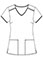 Tooniforms Women's Beware Of Monsters Print V-Neck Top