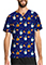 Cherokee Licensed Unisex V-Neck Print Top in Doctor Cookies