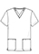 Cherokee Licensed Unisex V-Neck Print Top in Doctor Cookies
