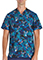 Cherokee Men's V-Neck Print Top in Aloha Alien