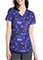 Cherokee Licensed Women's V-Neck Print Top in Moon Phase