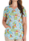 Cherokee Licensed Women's Bee At One Print Scrub Top