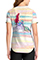 Cherokee Licensed Women's V-Neck Print Top in Vibe With The Tide