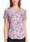 Cherokee Licensed Women's V-Neck Print Top in Stay Fiesty