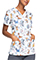 Cherokee Tooniforms Women's Cats And Dogs Print Scrub Top