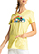 Cherokee Shaped V-Neck Print Top in Under The Rainbow For Women's
