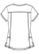 Cherokee Licensed Women's Rounded Print V-Neck Top in Celestial Stitch