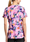 Cherokee Licensed Women's Rounded Print V-Neck Top in Celestial Stitch