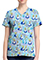Cherokee Licensed V-Neck Top Unisex in Alice Dreamland