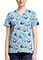 Cherokee Licensed V-Neck Top Unisex in Alice Dreamland
