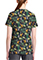 Cherokee Licensed V-Neck Top Unisex in Forest Royalty
