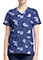 Cherokee Licensed V-Neck Top Unisex in Painterly Paisley