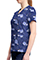 Cherokee Licensed V-Neck Top Unisex in Painterly Paisleyp