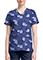 Cherokee Licensed V-Neck Top Unisex in Painterly Paisley