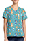 Cherokee Licensed Print Unisex V-Neck Top in Bluey BBQ