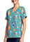 Cherokee Licensed Print Unisex V-Neck Top in Bluey BBQp