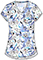 Cherokee Licensed Print Unisex V-Neck Top in Puppy Splash