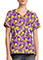 Cherokee Licensed Print Unisex V-Neck Top in Tropical Tweety