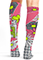 Cherokee Legwear Women's Compression Socks in Flower Tinker Bell