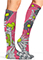 Cherokee Legwear Women's Compression Socks in Flower Tinker Bell