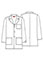 Dickies EDS Professional Whites Men's Fit 31 Inches Consultation Lab Coat