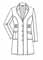 Dickies GenFlex Women's 36 Inches Junior Fit Long Lab Coat
