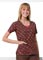 Dickies HipFlip Junior Fit Coral Gables Mock Wrap Scrub Top