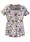Dickies Women's Frilly Lace Junior Fit Square Neck Scrub Top